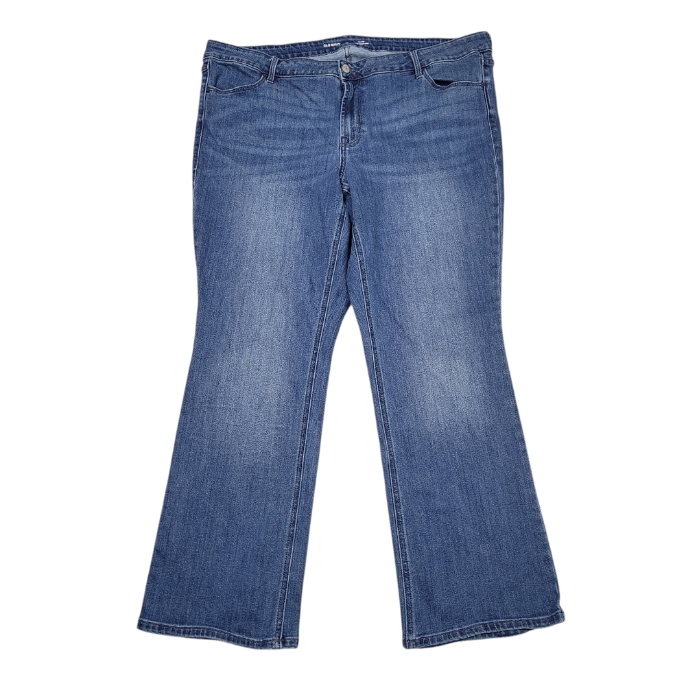 Old Navy Mid Rise Bootcut Jeans Women's Size 20 Blue Stretch Denim Normcore